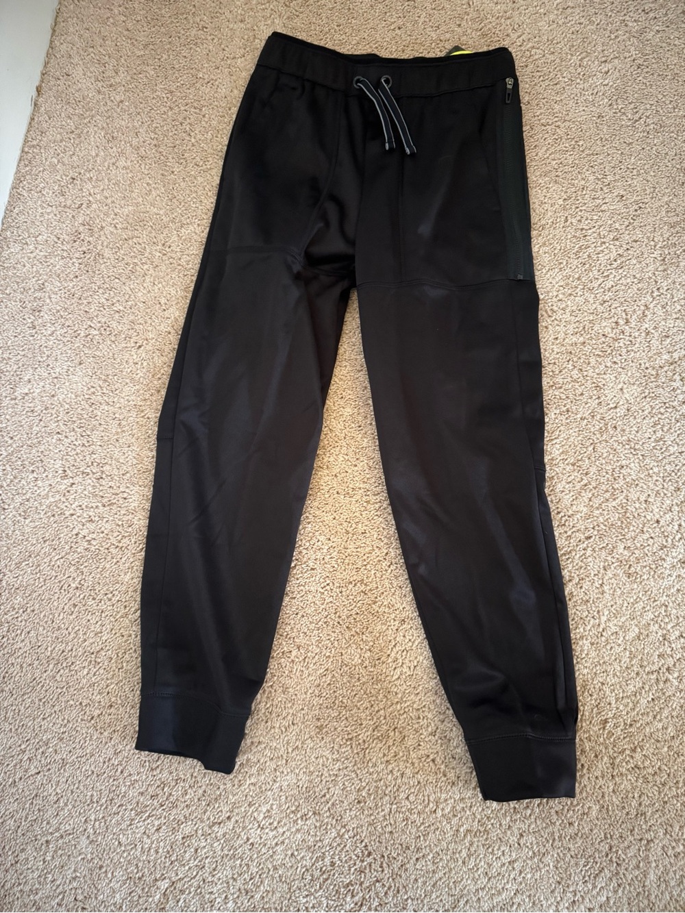Athletic Works Black Kids Jogger Sweatpants with Drawstring